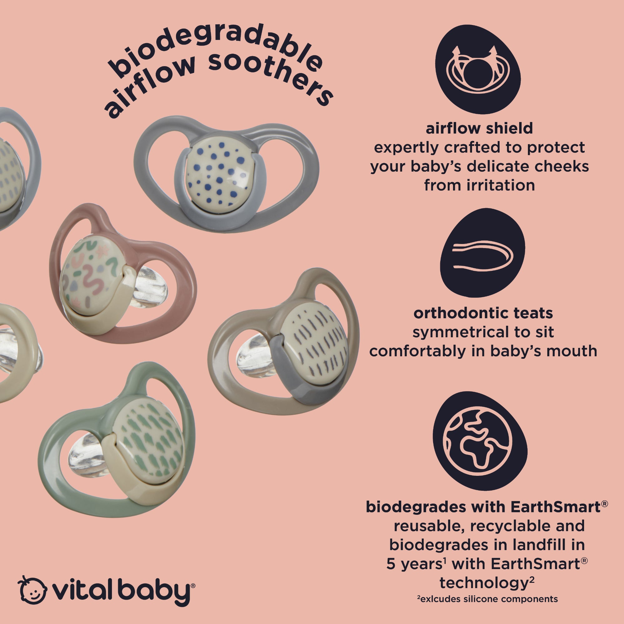 airflow soothers 2pk 6m+