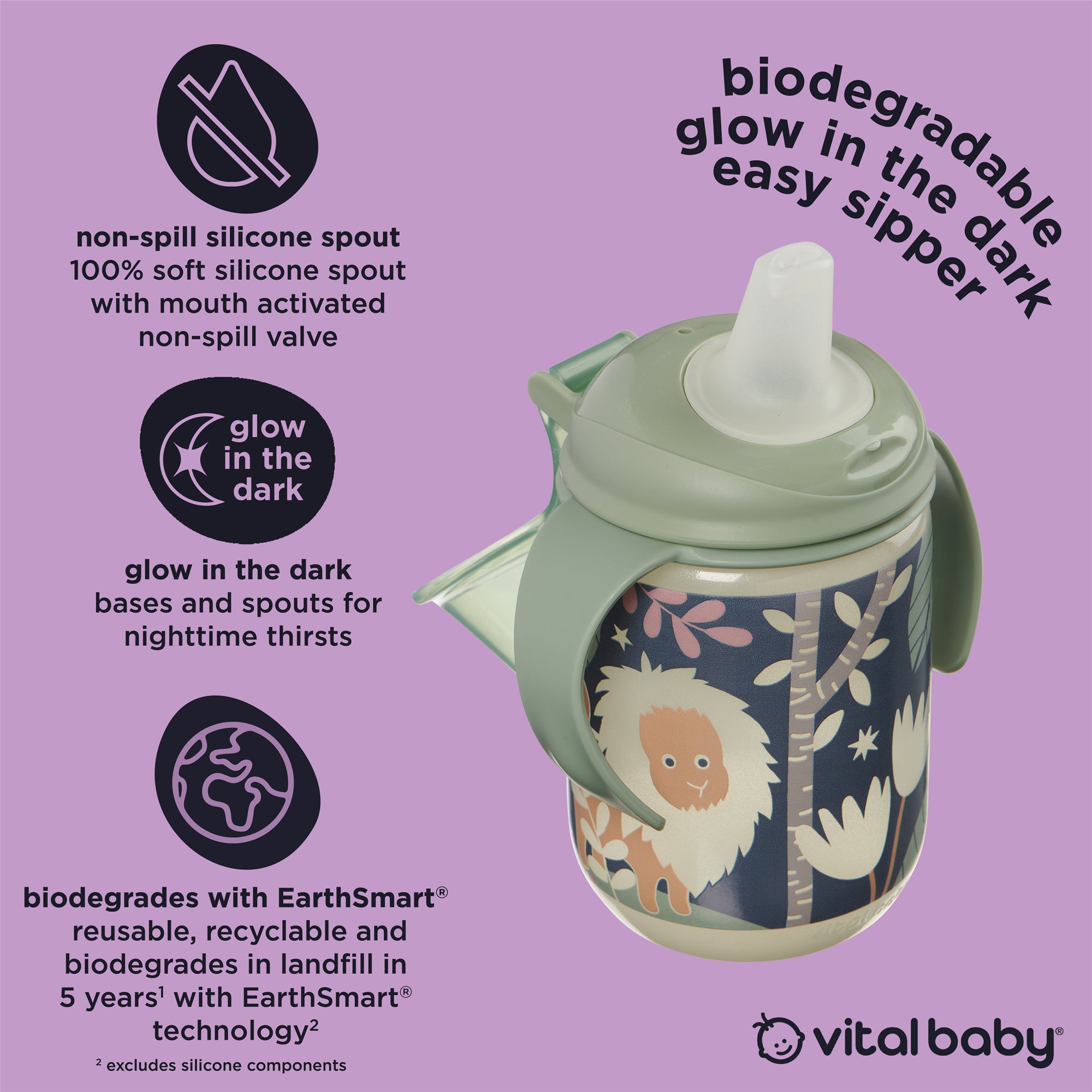 glow in the dark easy sipper