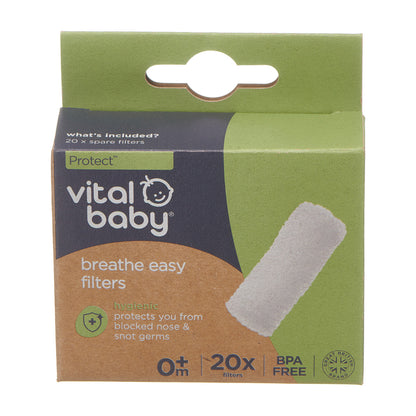 breathe easy spare filters 20pk