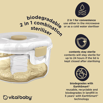 2 in 1 combination steriliser
