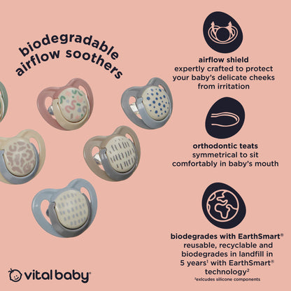 airflow soothers 2pk 0-6m