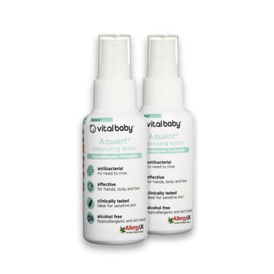 Aquaint cleansing water 50ml 2pk