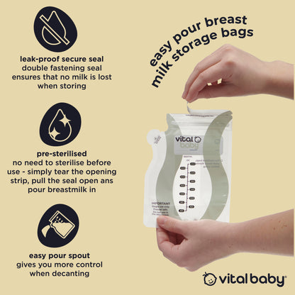 easy pour breast milk storage bags