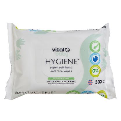 biodegradable super soft hand & face wipes fragrance free