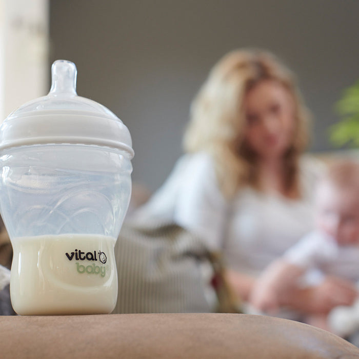 NURTURE breast like feeding bottle 240ml 2pk