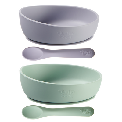 silicone suction bowl set